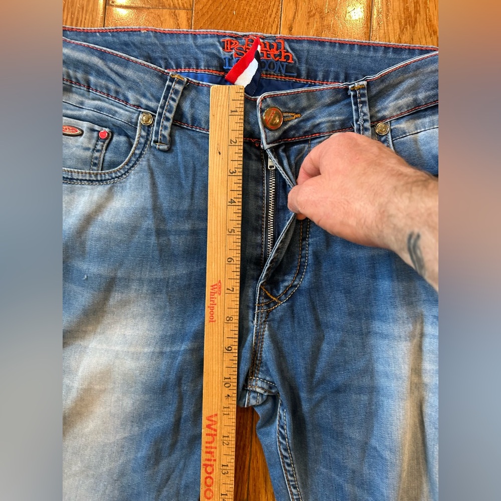 Paul Smith Jeans Pants Mens Straight Leg Jeans Blue Size 36 Lightweight - Picture 8 of 12